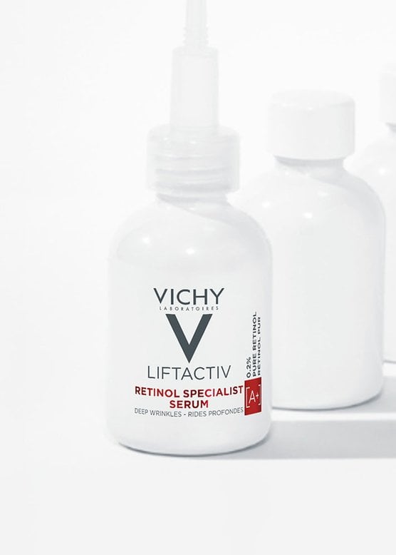 Multiple staggered Vichy Liftactiv serums